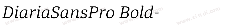DiariaSansPro Bold字体转换
